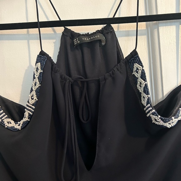 Zara blue bead dress Small - Picture 3 of 3